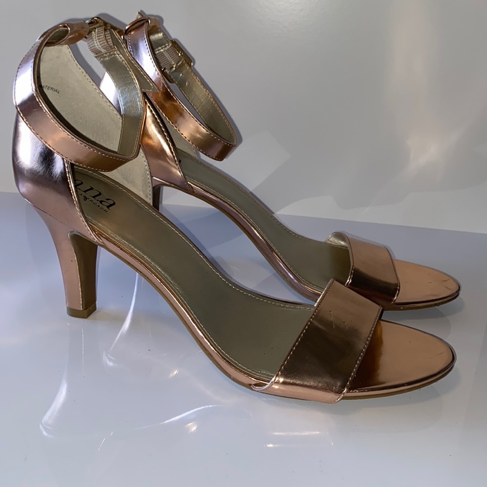 Rose Gold Heels Size 11